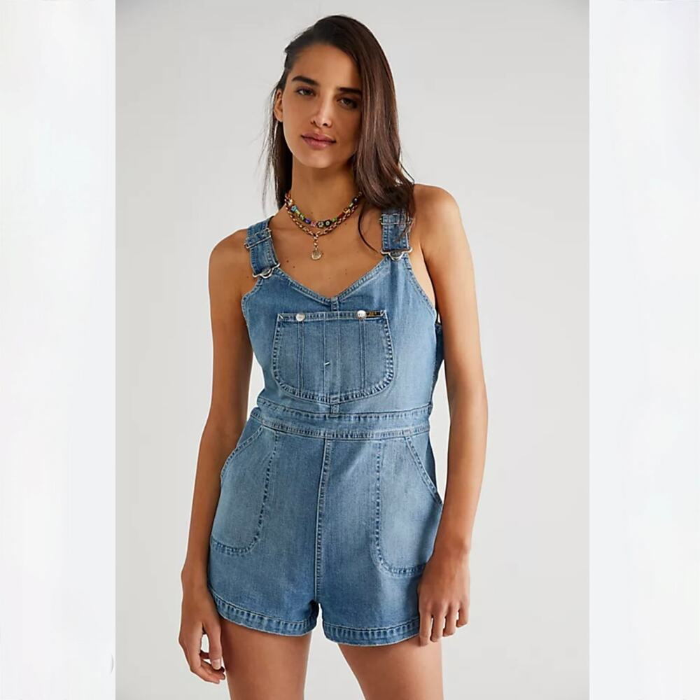 NWT Lee Vintage Modern Daydream Denim Shortalls - Lee 1940's Romper - Size M